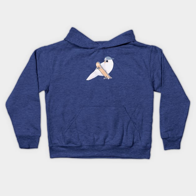 Coo Bird Kids Hoodie by electricgale